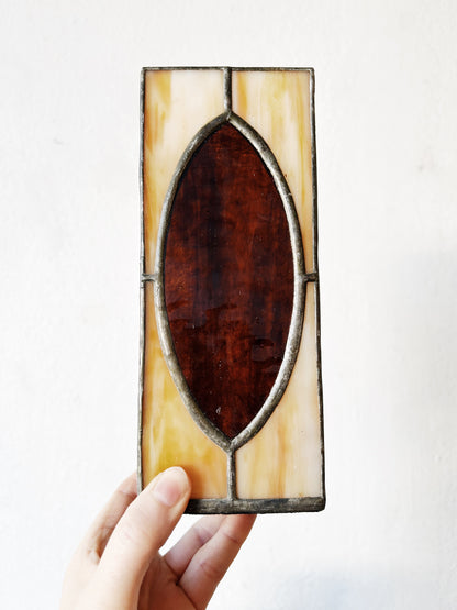 Vintage Stained Glass Luminary