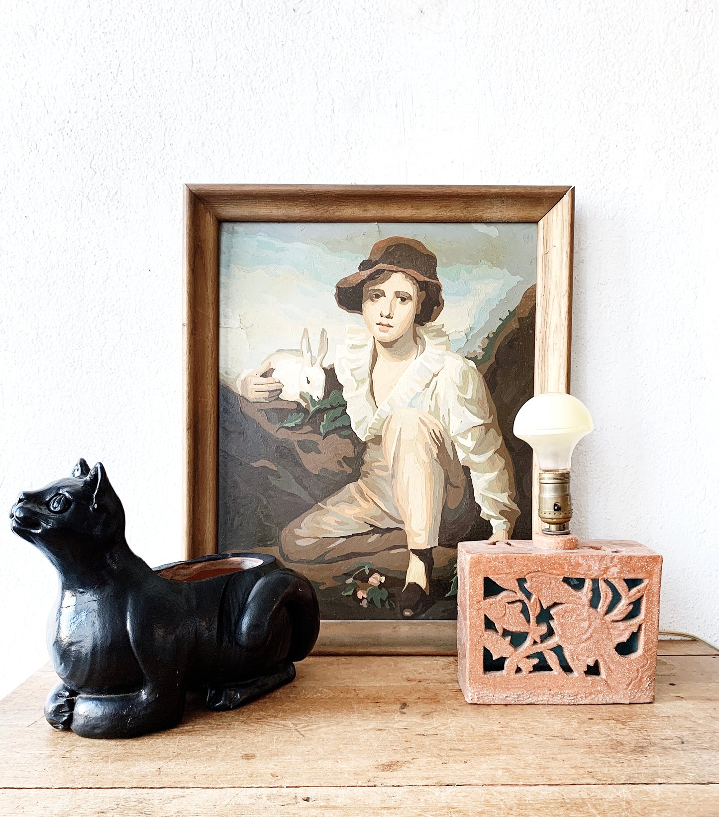 Vintage Pottery Lamp