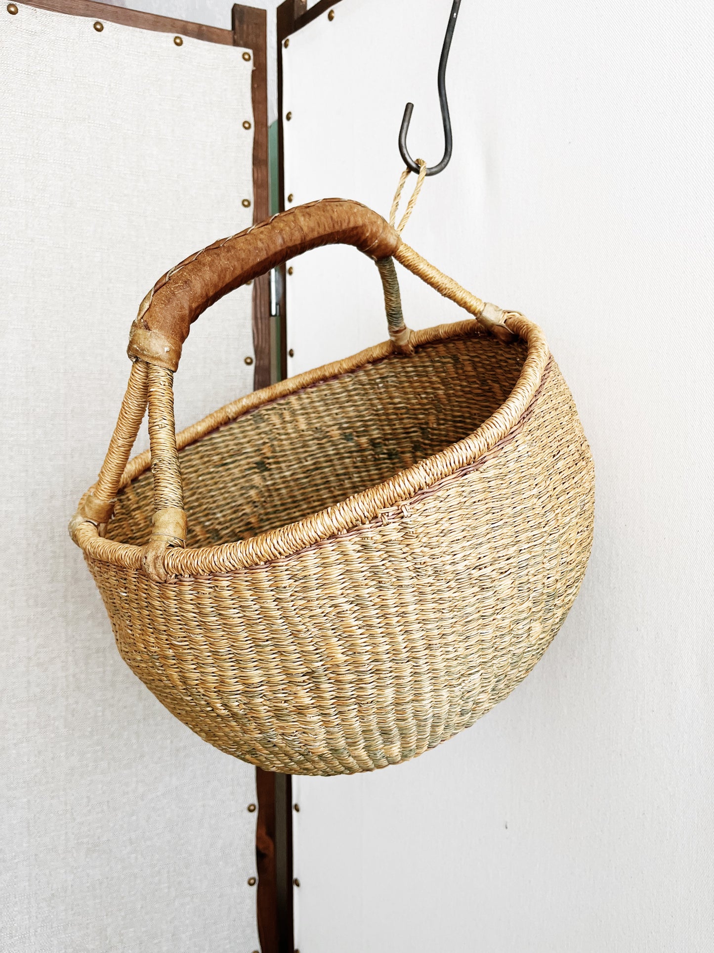 Vintage Bolga Basket