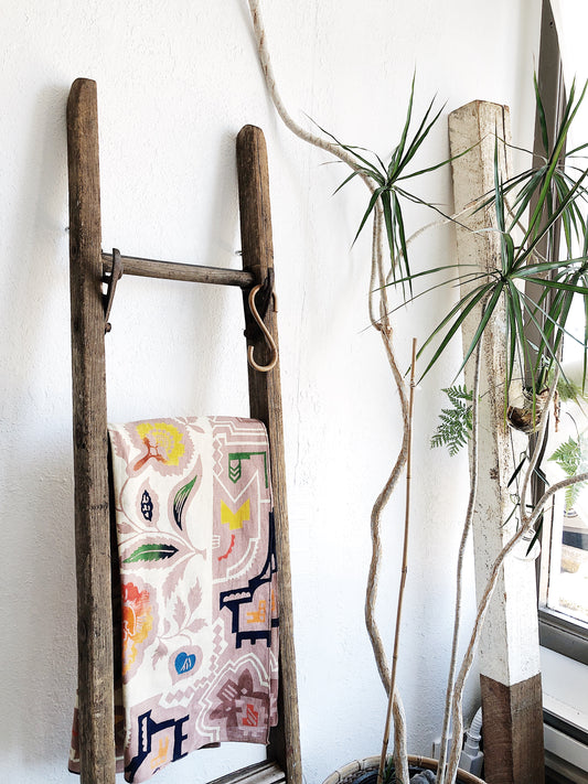 Vintage Industrial Rustic Blanket Ladder