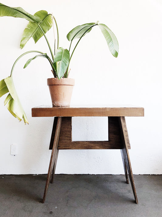 Vintage Handmade Trestle Table