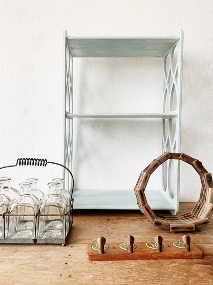 Vintage Wood Cutout Shelf