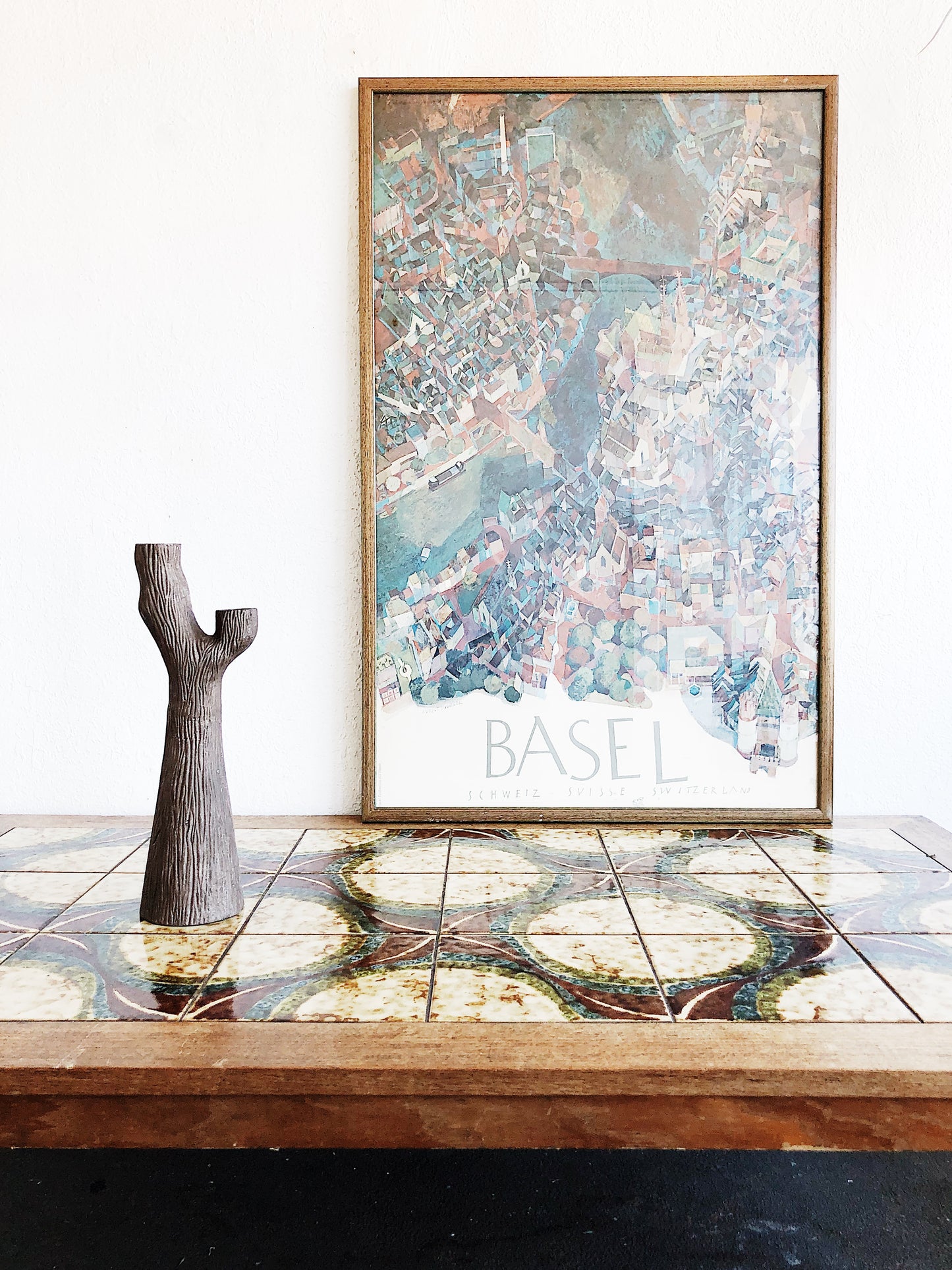 Vintage Faux Bois Vase