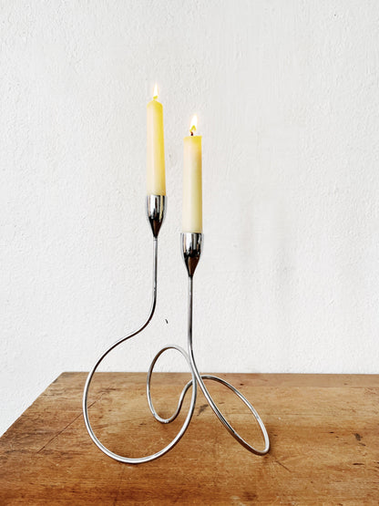 Contemporary Chrome Candlestick