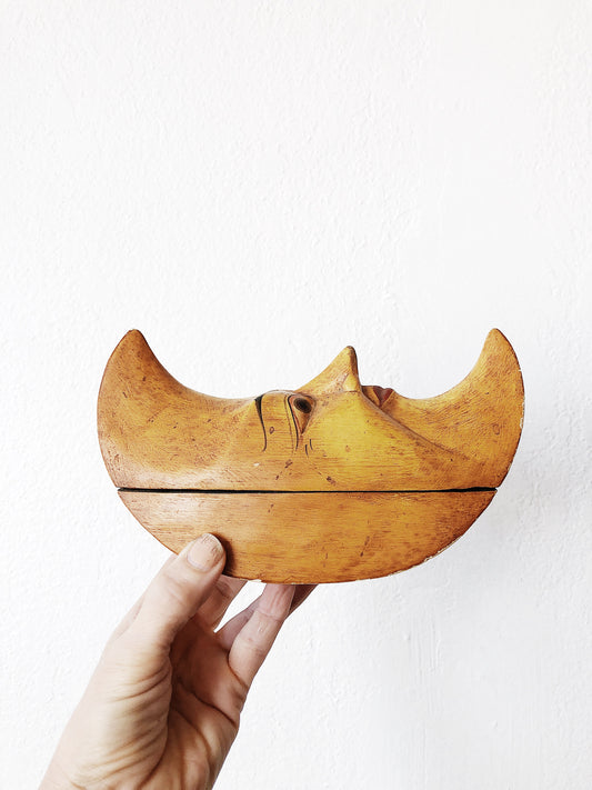 Vintage Wooden Moon Box