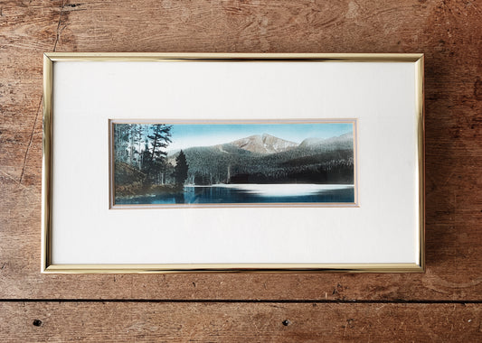 Vintage Haynes Hand Painted Photo Yellowstone National Park