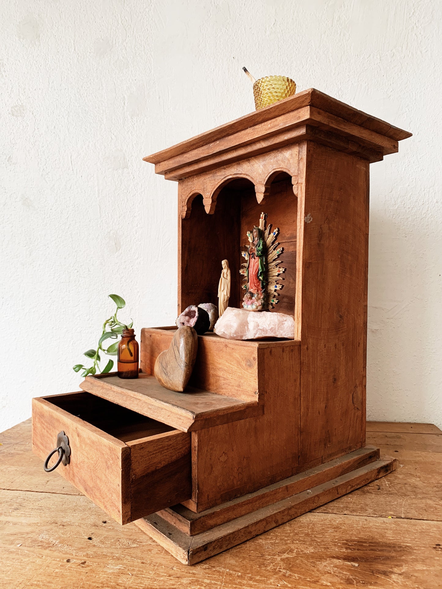 Large Antique Wood Altar