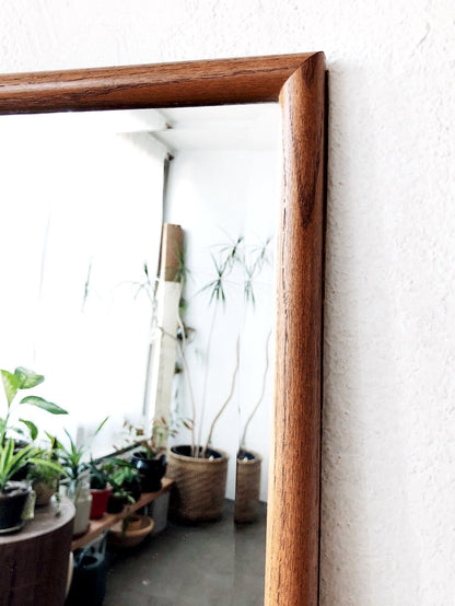 Vintage Simple Wood Framed Mirror