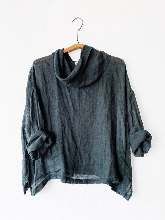 Gerties Linen Cowl Neck Top
