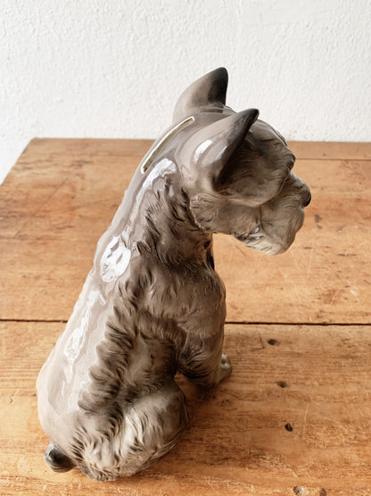 Vintage Ceramic Schnauzer Bank