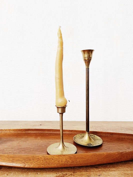 Pair of Vintage Brass Candlesticks