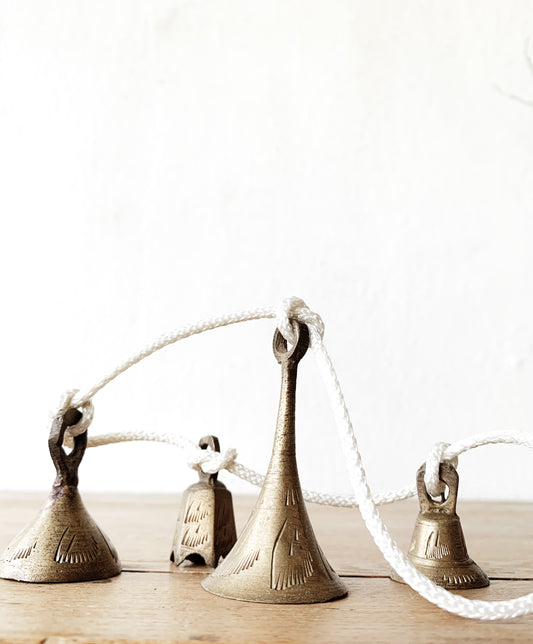 Vintage Incised Brass Bells
