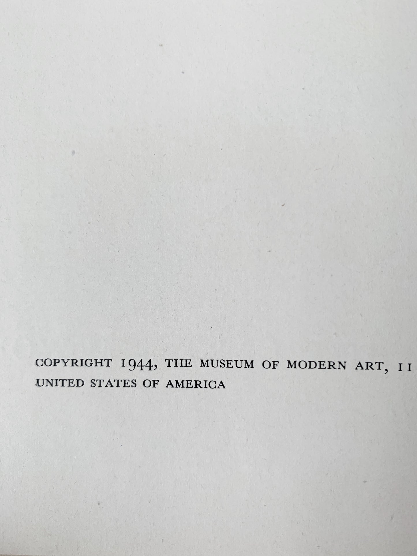 Modern Drawings MOMA 1944