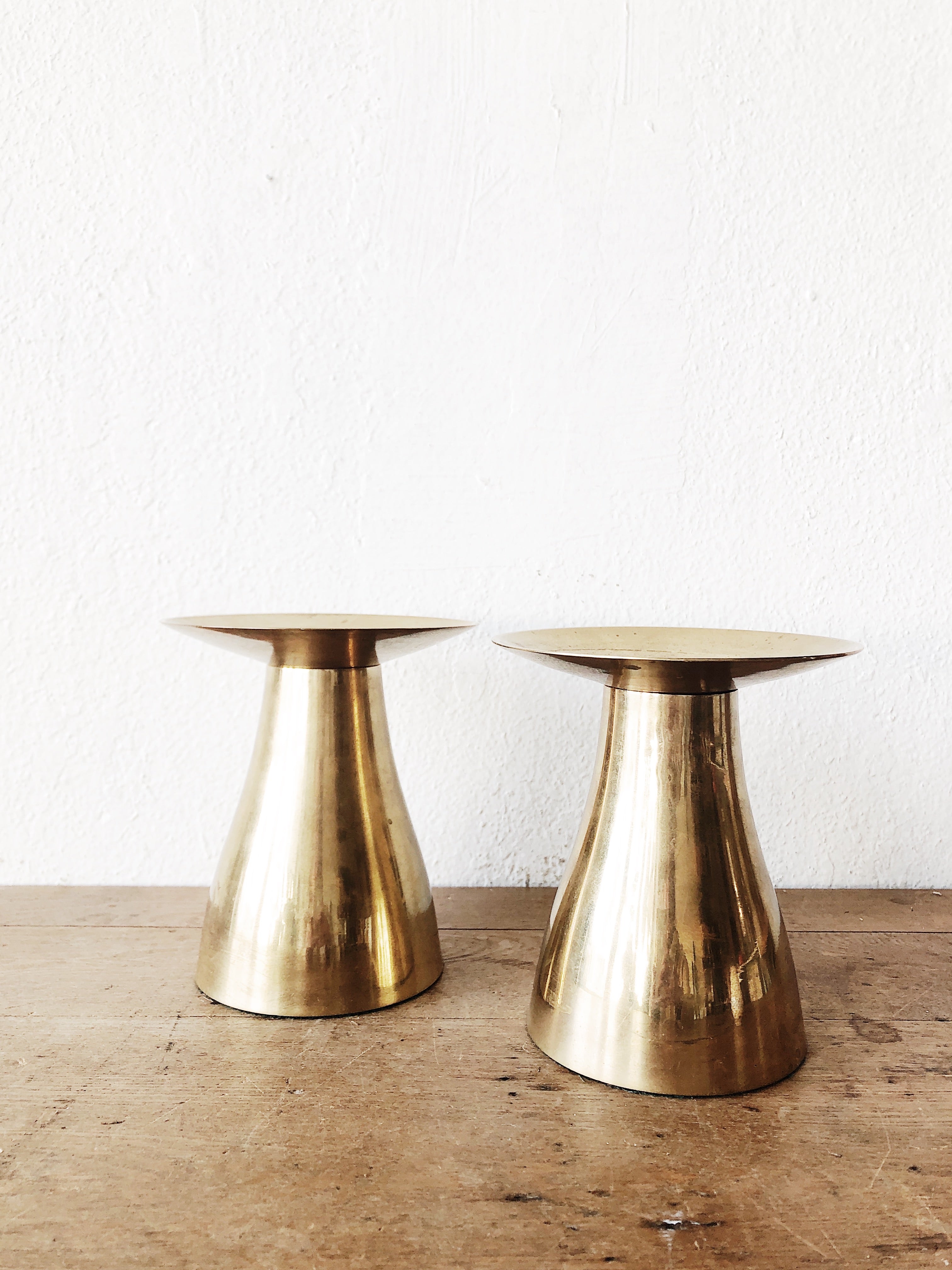 Vintage Brass Candle or Plant Stand