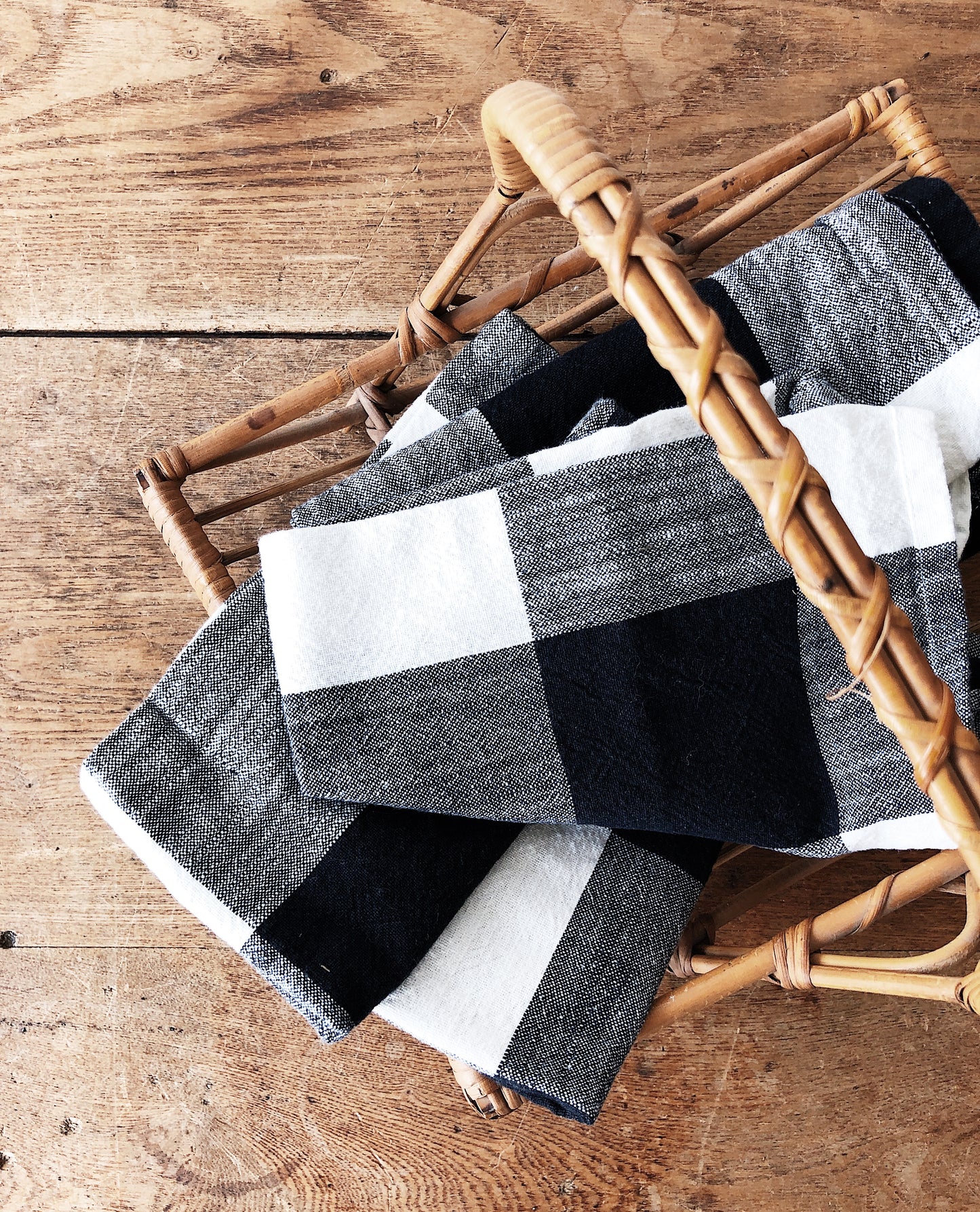 Vintage Bamboo Basket