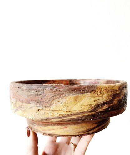 Vintage Swirl Pottery Dish