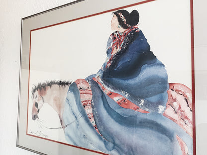 Vintage Framed Carol Grigg Print Signed