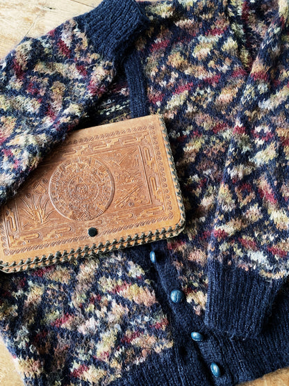 Vintage Tooled Leather Folio