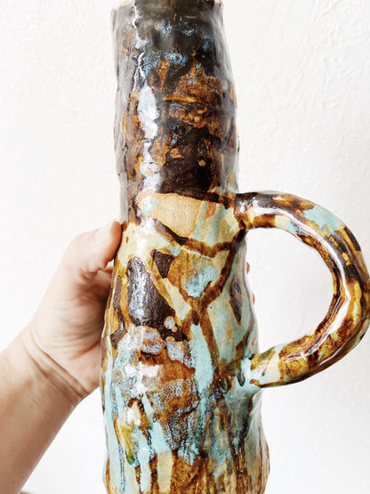 Vintage Drip Glazed Pitcher