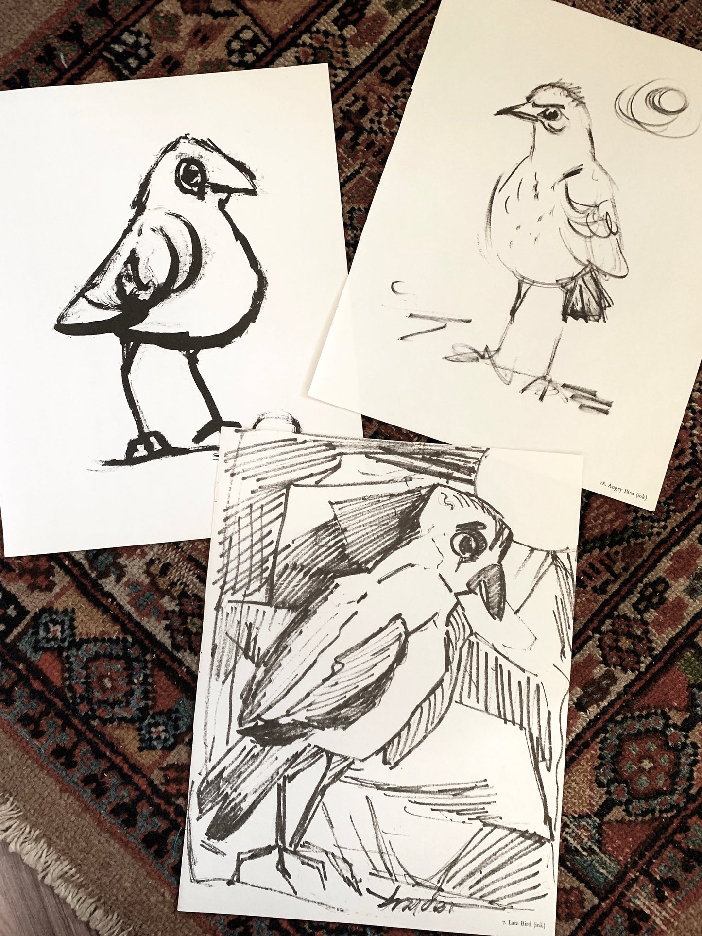 Vintage Amanda Snyder Bird Print