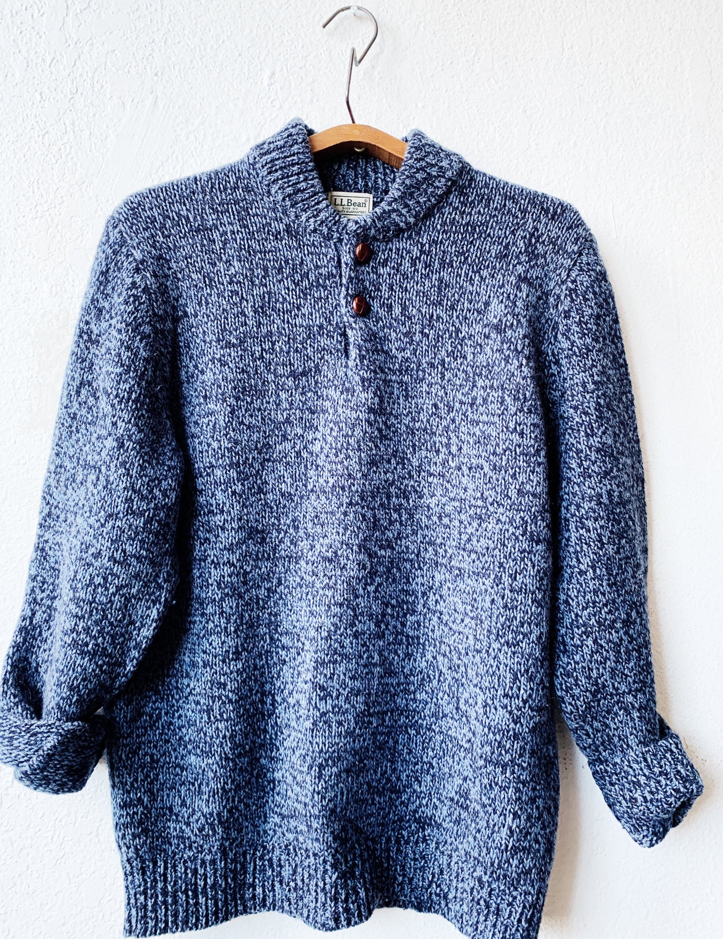 Vintage LL Bean Lambs Wool Raglan Sweater