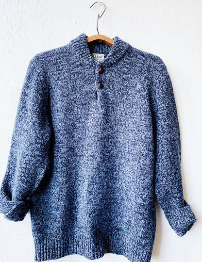 Vintage LL Bean Lambs Wool Raglan Sweater