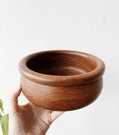 Vintage Medium Sized Teak Bowl