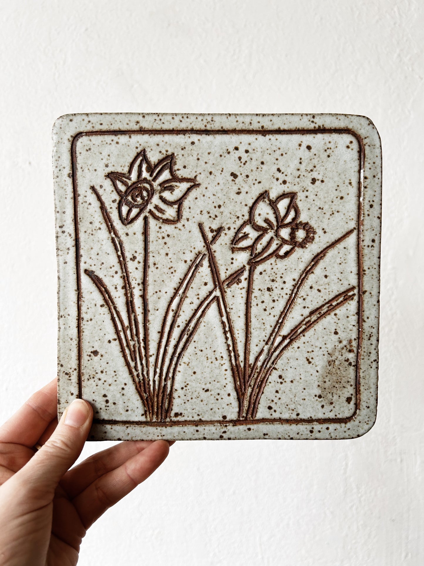 Vintage Stoneware Tile Trivet