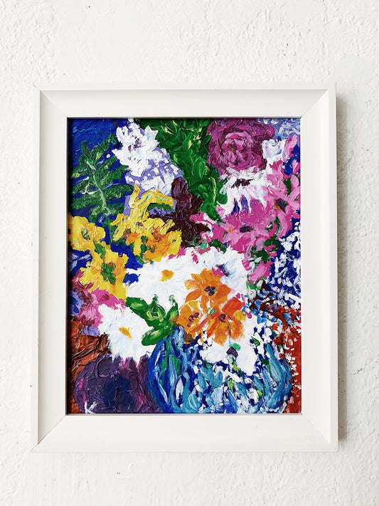 Colorful Vintage Bouquet Painting
