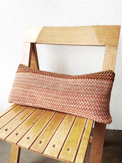 Sunset Hued Wool Lumbar Pillow