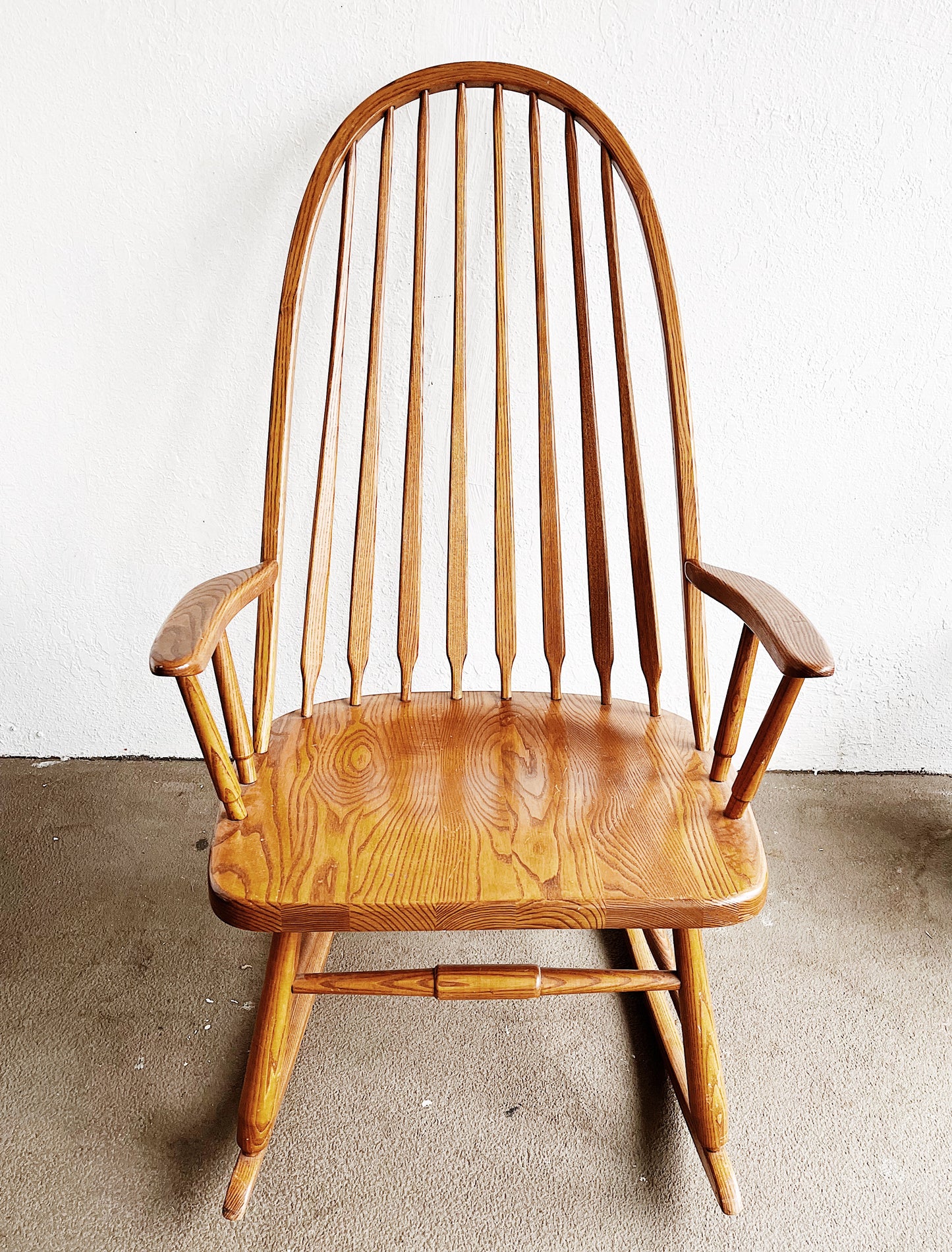 Vintage S Bent Brothers Oak Rocker