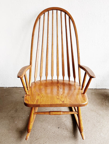 Vintage S Bent Brothers Oak Rocker