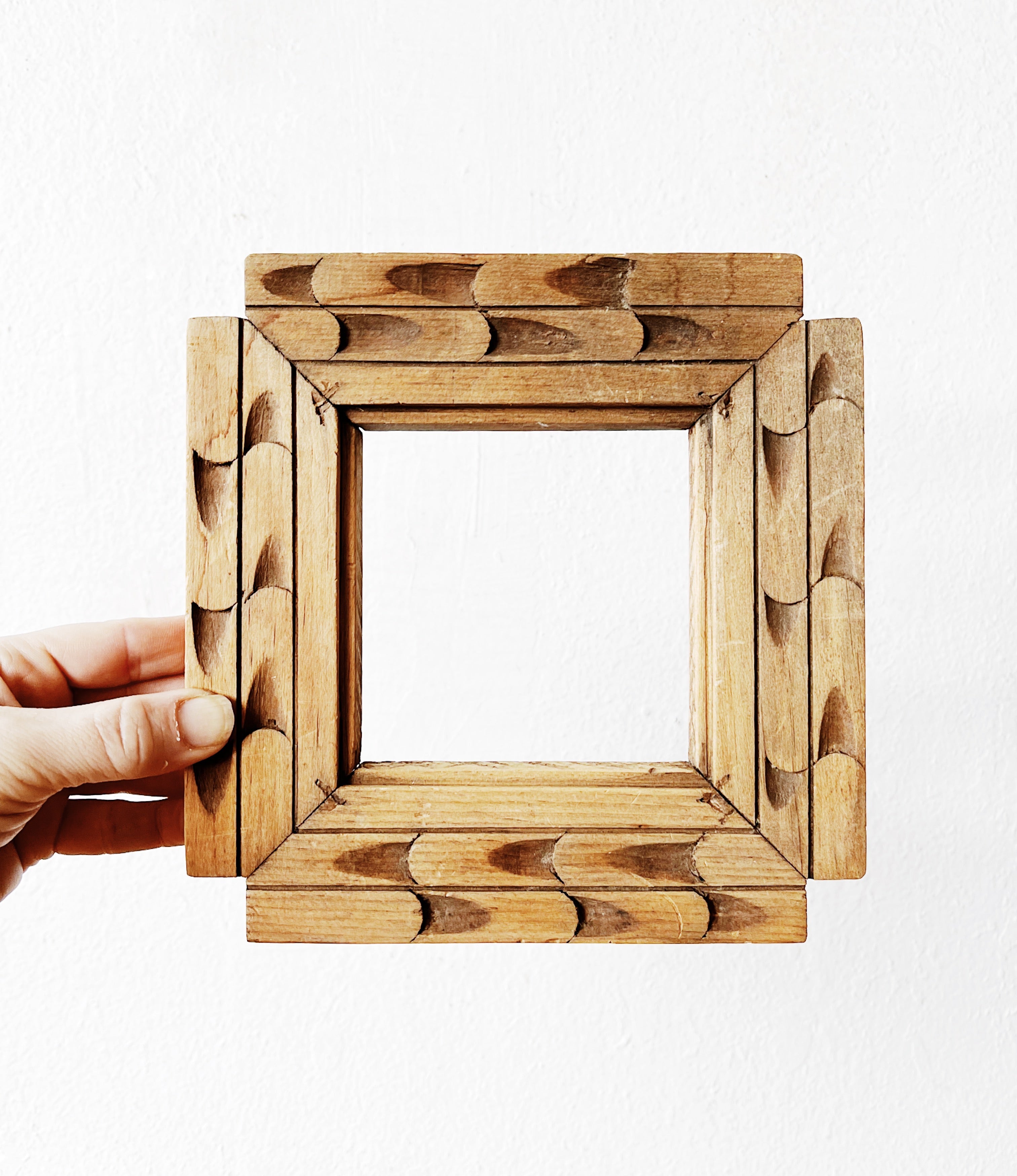 Carved Folk Wood Frame - Thumbnail 2