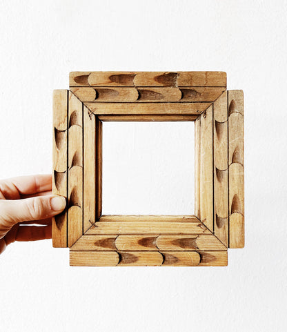 Carved Folk Wood Frame