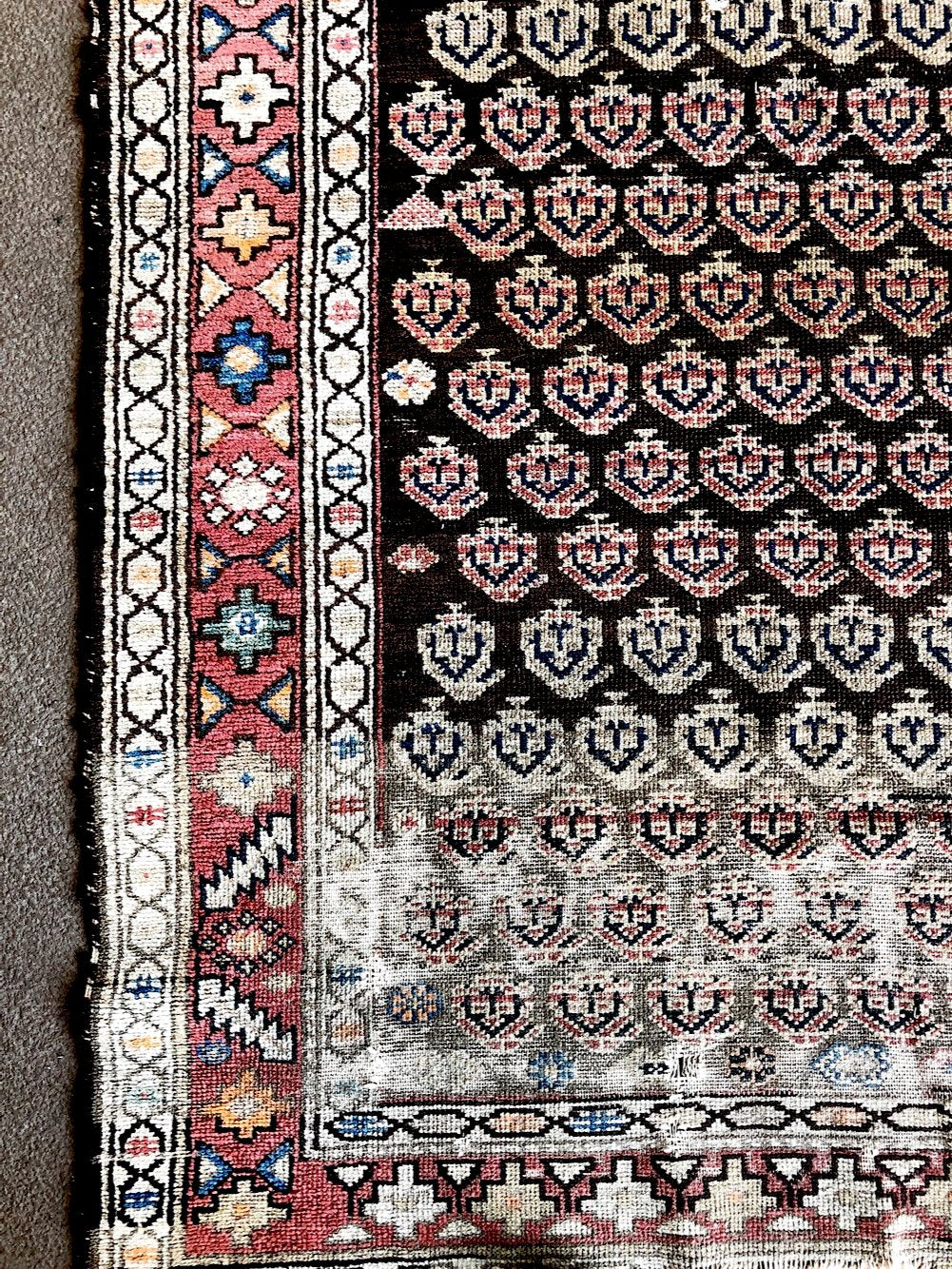 Vintage Kuba Caucasian Wool Runner