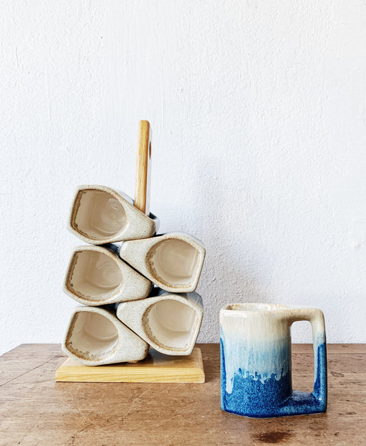 Vintage Padilla Mugs with Stand