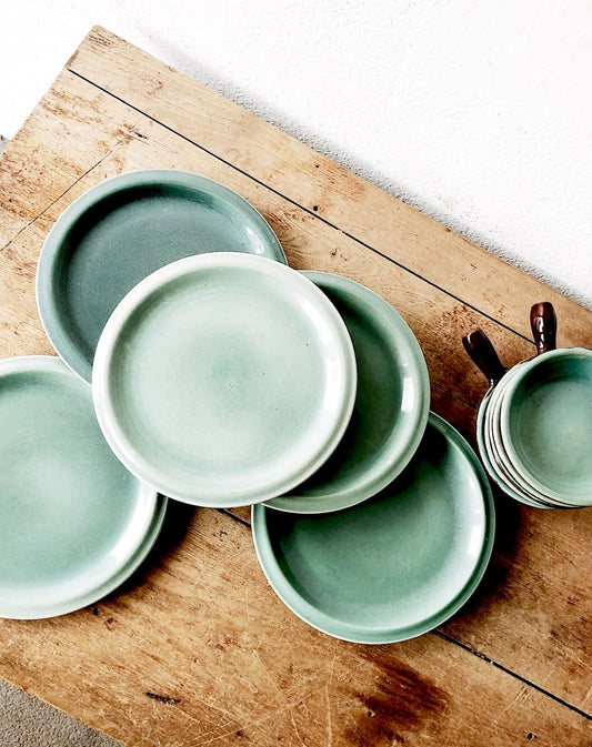 Mid Century Red Wing Plates and Crocks