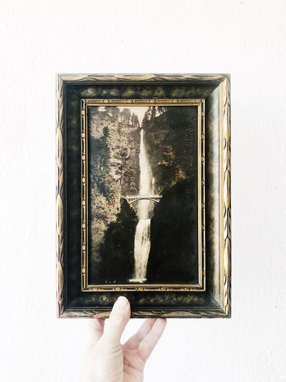 Antique Hand Tinted Photo of Multnomah Falls