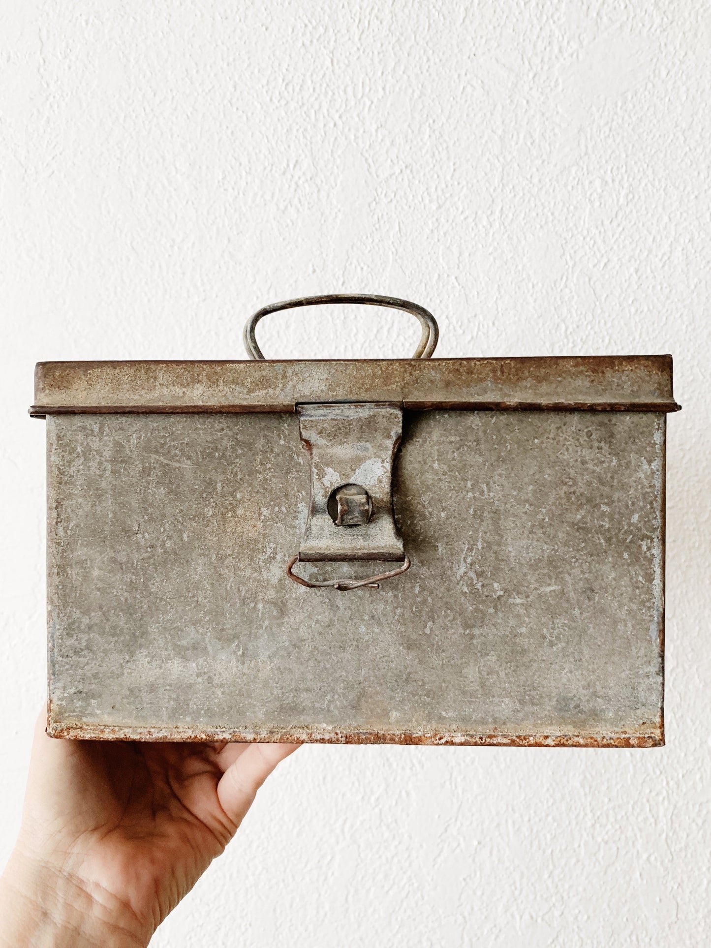 Antique Metal Tool Caddy