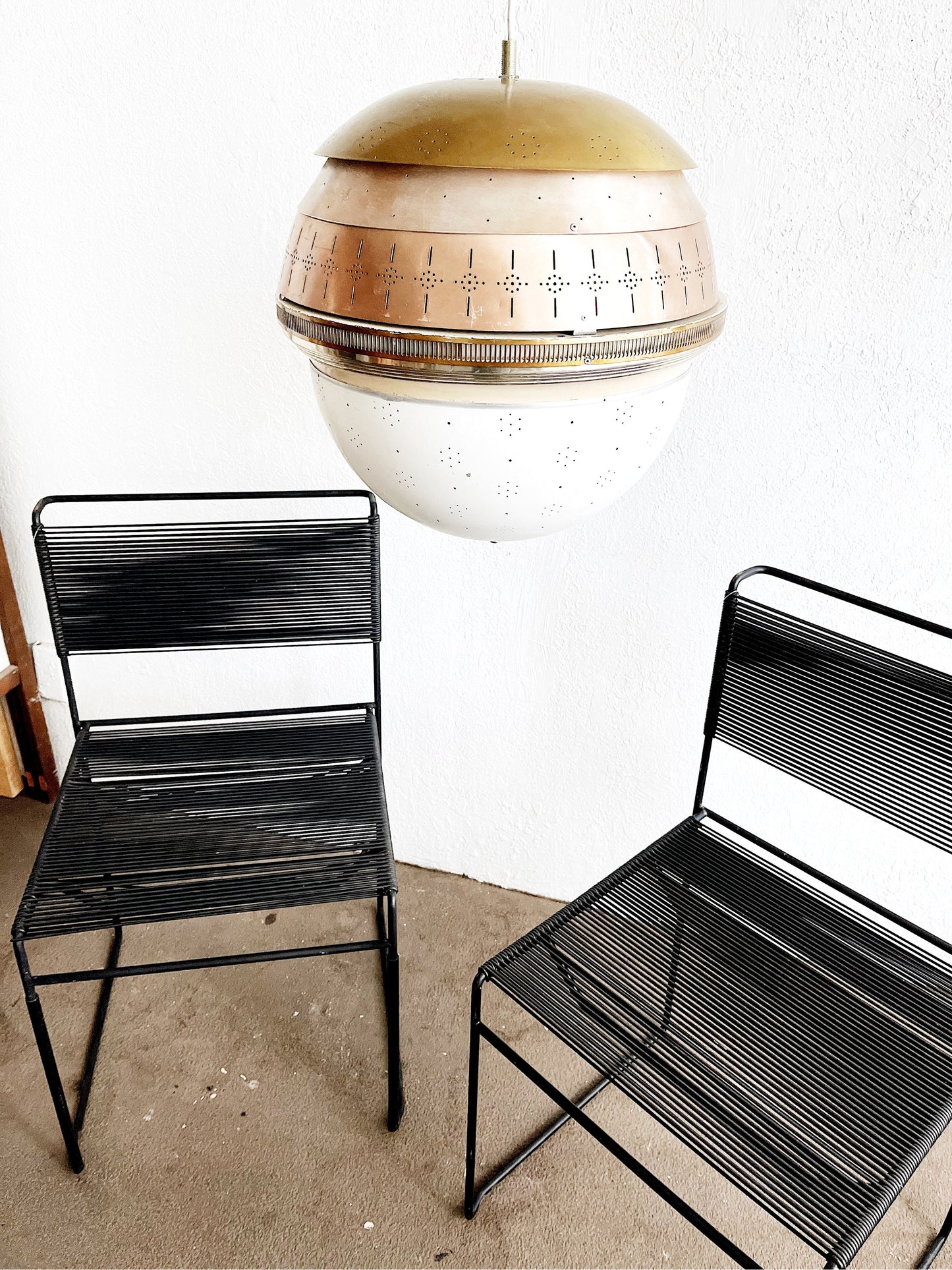 Pair Original Giandomenico Belotti for Fly Line Spaghetti Chairs