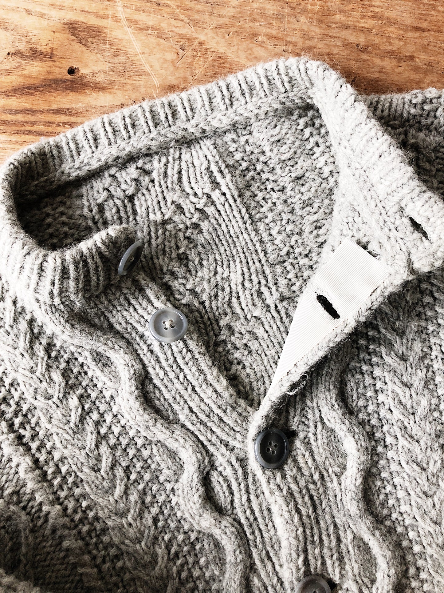 Vintage Handknit Wool Cardigan