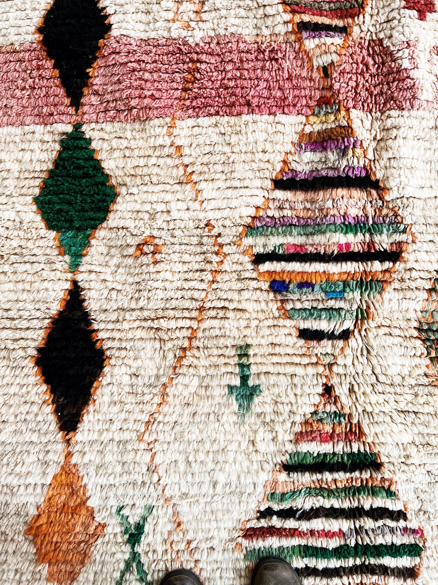 Vintage Moroccan Boujda Rug