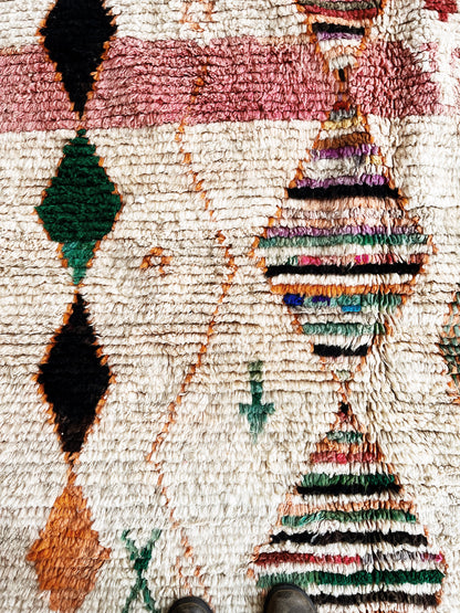 Vintage Moroccan Boujda Rug