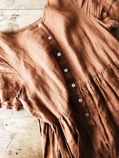 Nutmeg Linen Dress