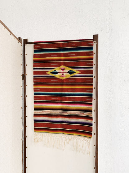 Vintage Wool Saltillo Runner