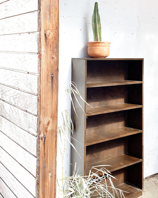 Tall Vintage Wood Shelf