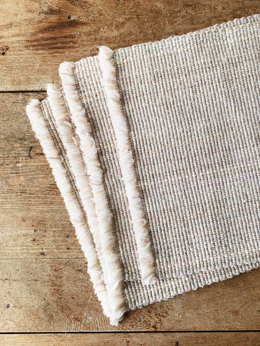 Set of Four Vintage Woven Mats