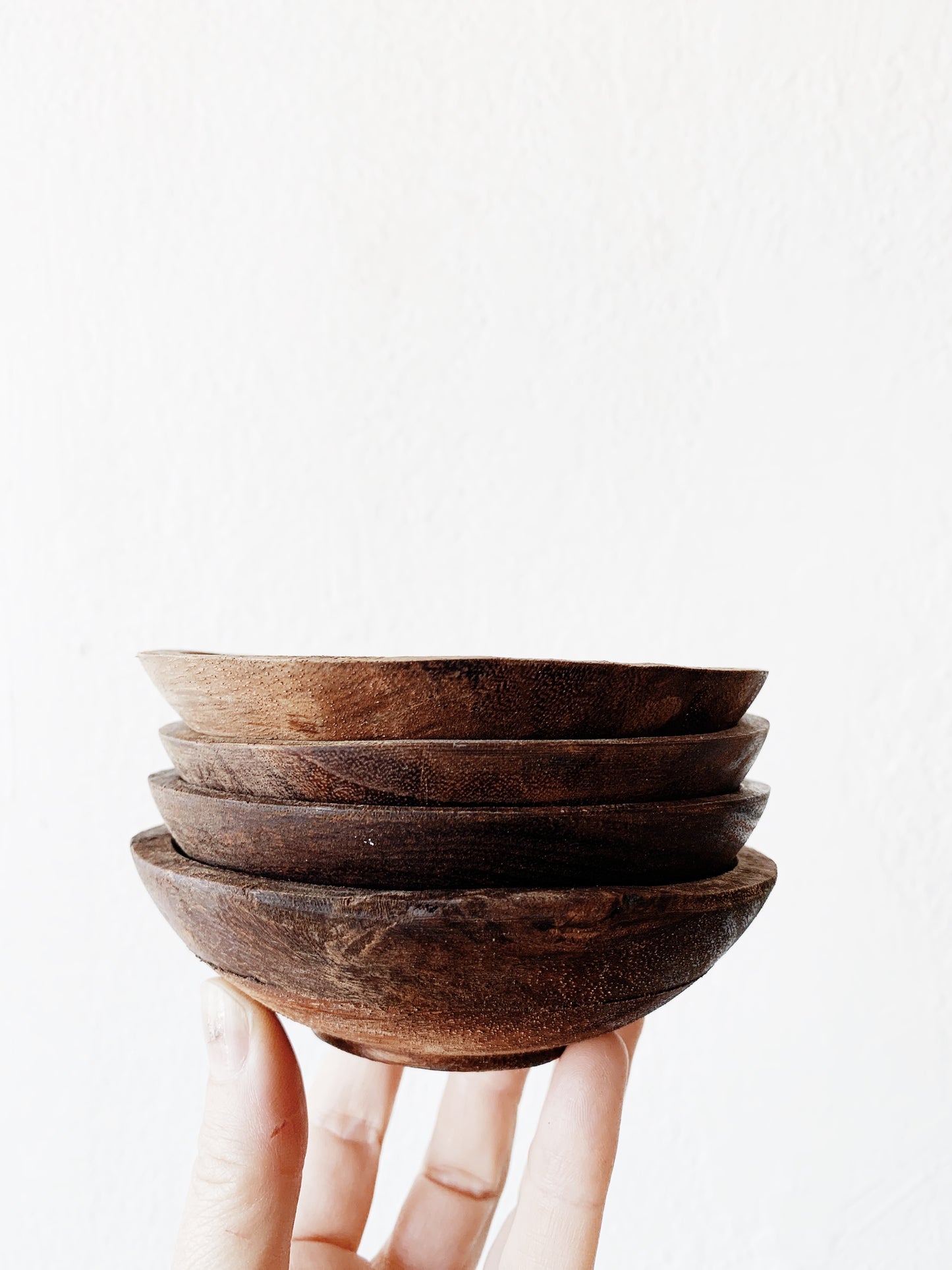 Handmade Mini Wood Bowl Set