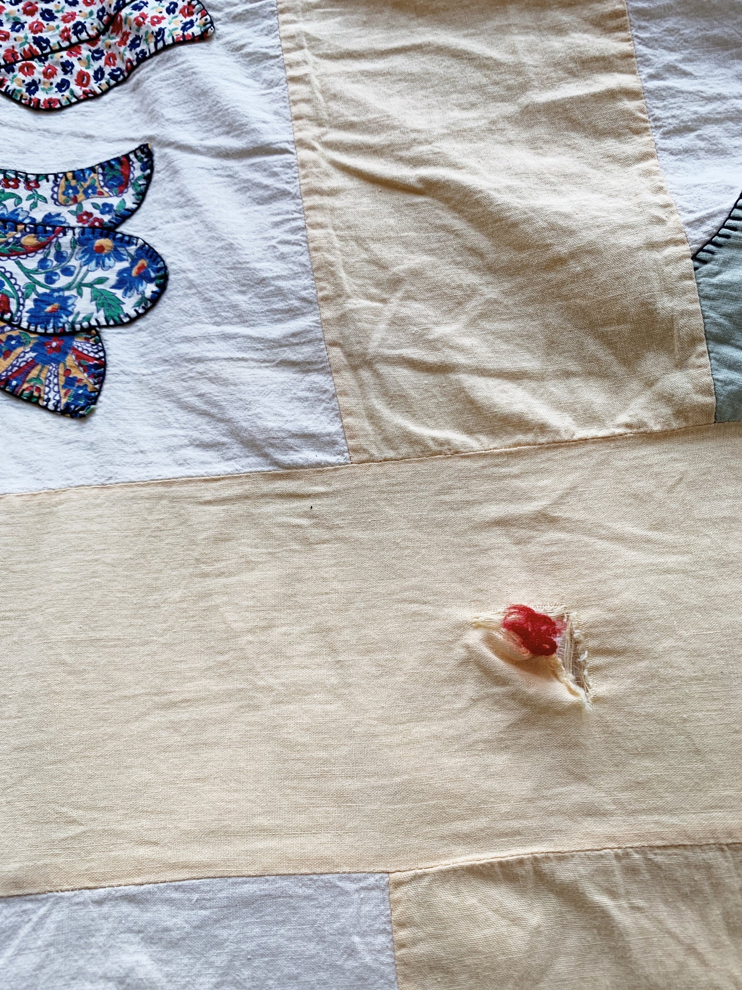 Vintage Handmade Cotton Quilt