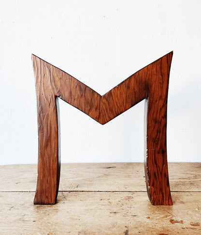 Large Wood Initial M or W